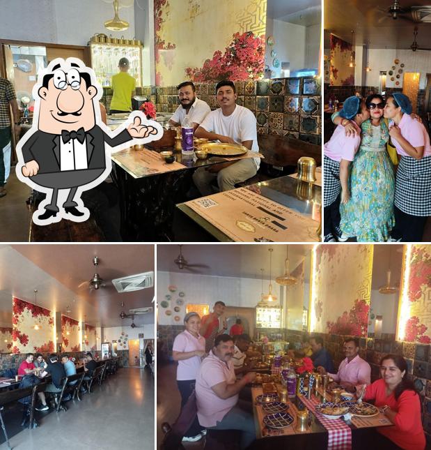 The interior of SANTA BANTA DHABA , Pacific Building , Lexicon More , Matigara