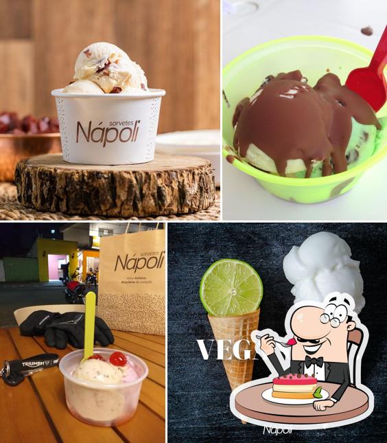 Sorvetes Nápoli oferece uma seleção de sobremesas