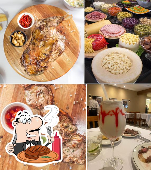 Há uma variedade de refeições para os amantes da carne