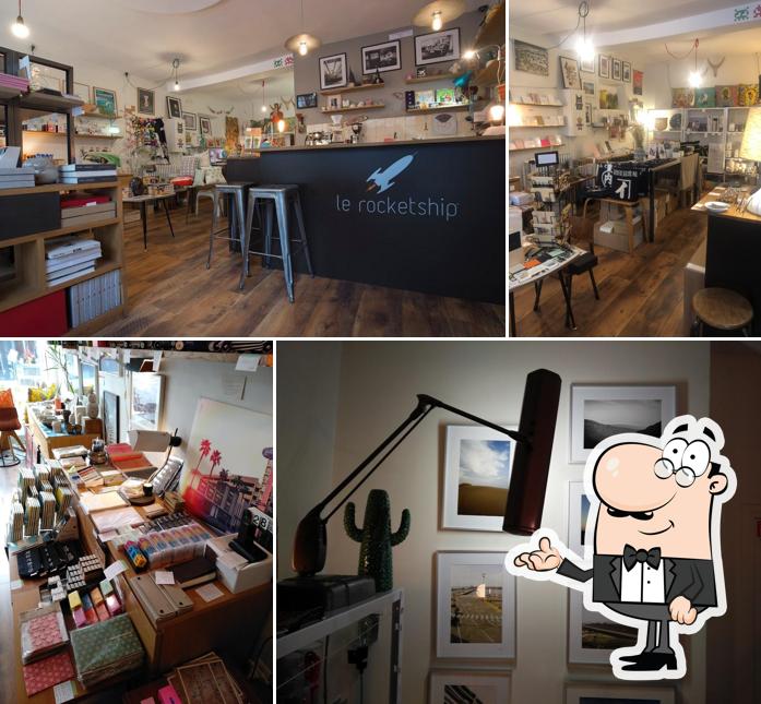 Installez-vous à l'une des tables de Le Rocketship