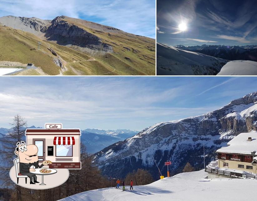 Puoi goderti l'aria fresca dal dehors di Restaurant Rindhütte