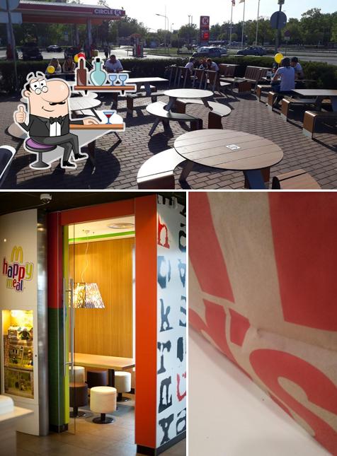 L'intérieur de McDonald's