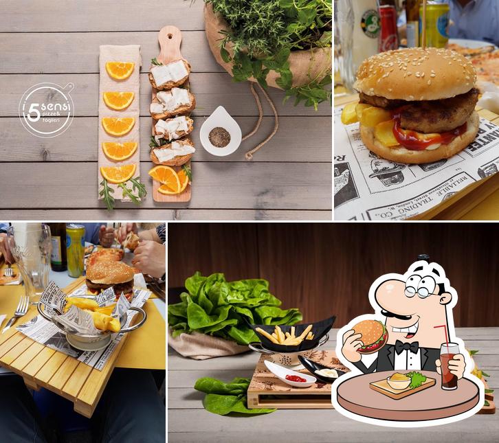 Prenditi un hamburger a Pizzeria "I 5 Sensi" Pizza e Taglieri