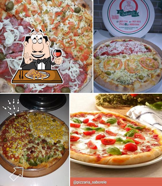 No PIZZARIA SABORELE, você pode degustar pizza