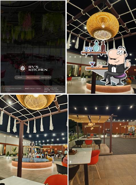 The interior of RV's Kitchen