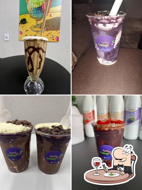 Mousse de chocolate em Acai do Galego