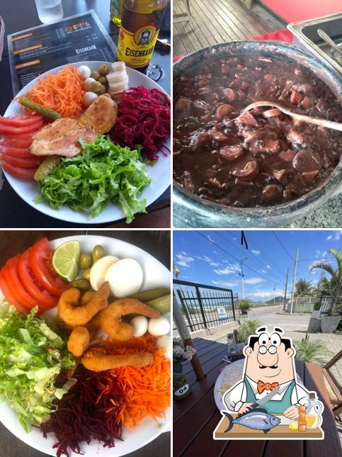 Salmão grelhado em Opis Bar & Restaurante Praia Brava