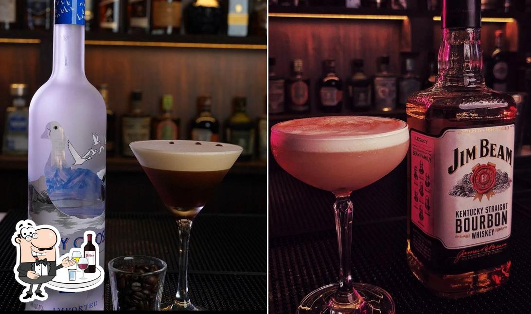 Get an alcoholic drink from the menu