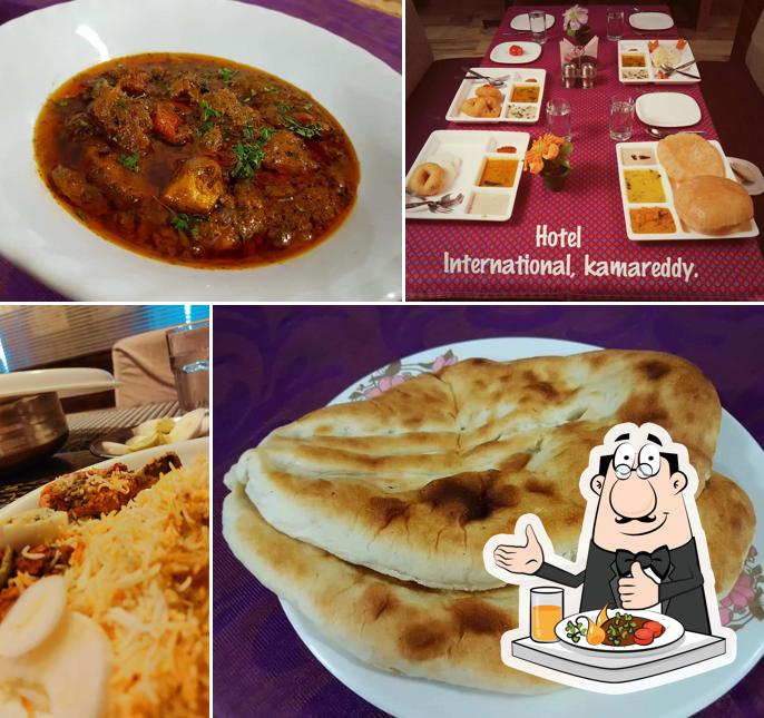 Food at International Bar and Restaurant