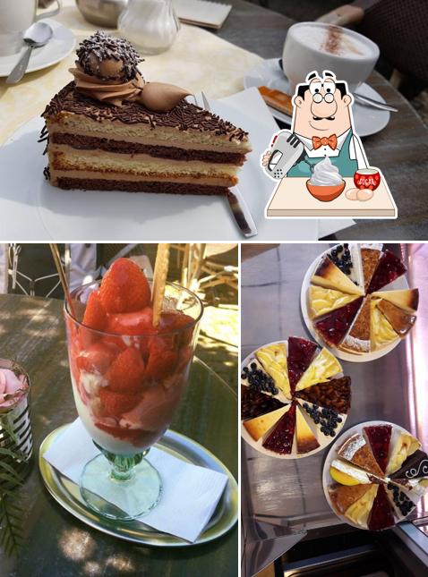 Cafe Süße Ecke propose une variété de plats sucrés