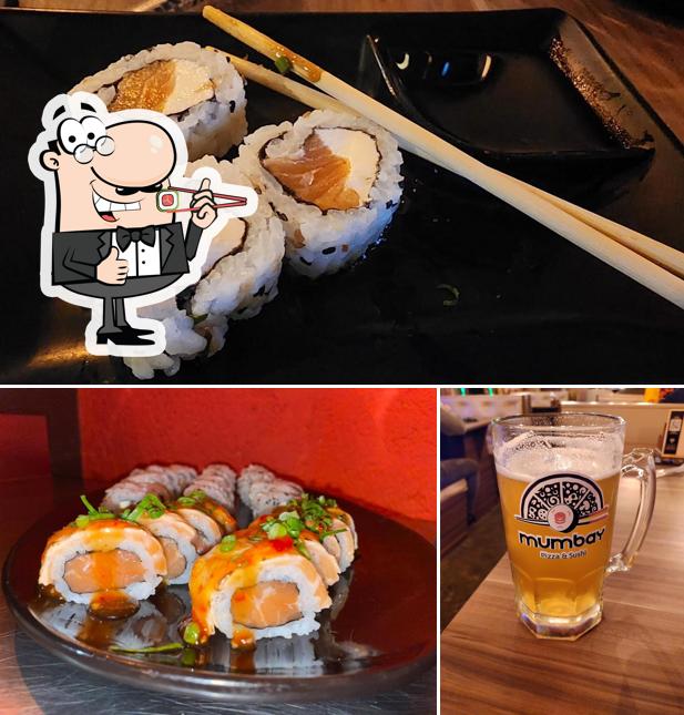 Escolha diferentes opções de sushi