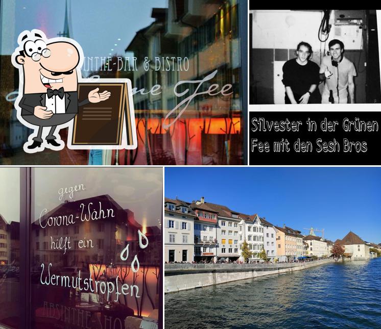 Goditi la vista dall'area esterna di Absinthe Bar Die grüne Fee