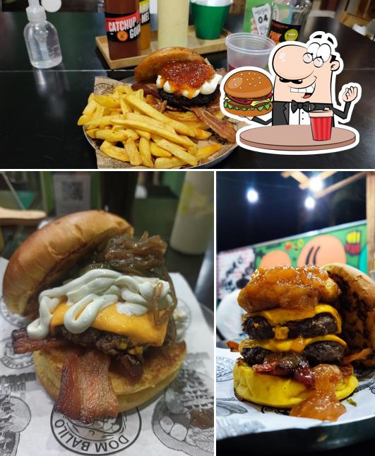 Peça um hambúrguer no Dom Balilo Hamburgueria