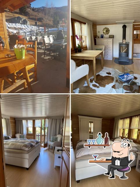 Installez-vous à l'une des tables de Restaurant Chalet Ried