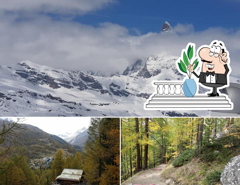 Puoi goderti l'aria fresca da seduto all'esterno di Restaurant Ritti