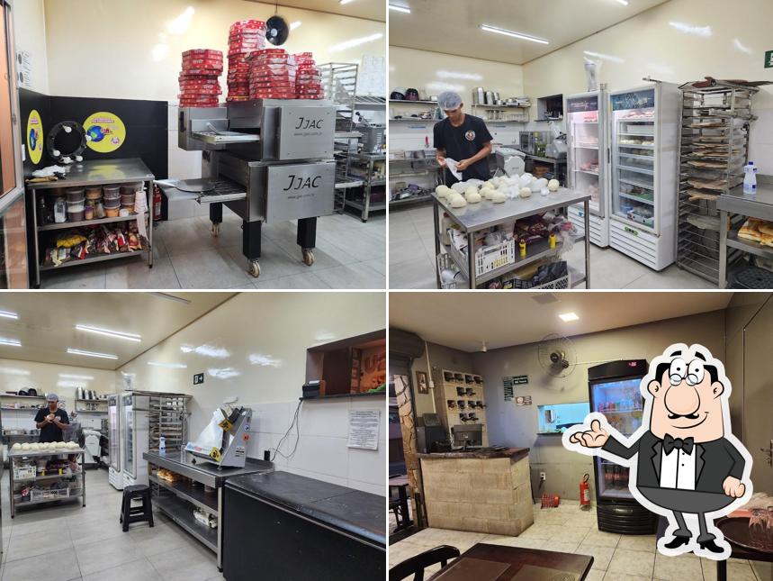 O interior do King Massas - Pizza com borda recheada