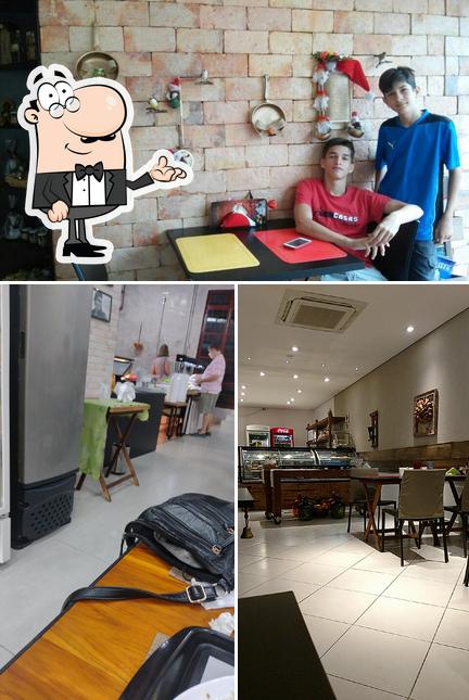 O interior do Arte da Roça Restaurante