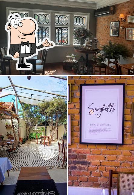 O interior do Restaurante Spaghetti Notte