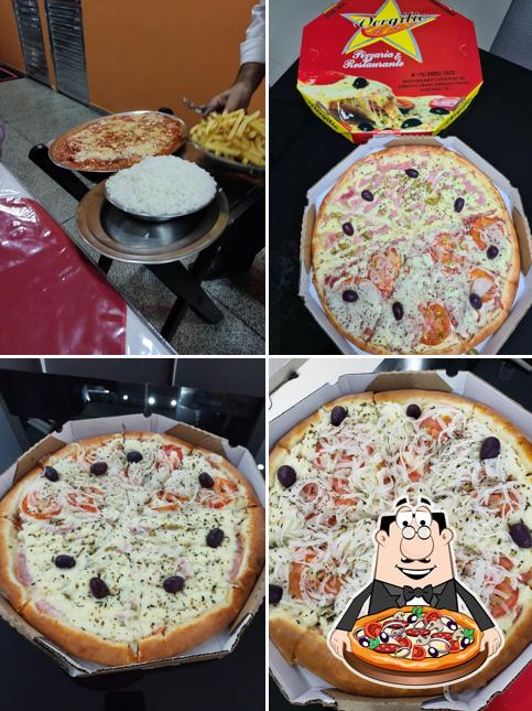 No Pizzaria Vergilio Restaurante, você pode conseguir pizza