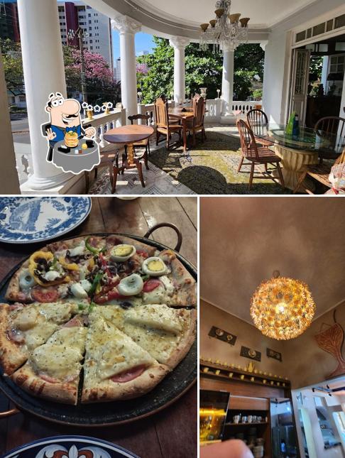 Dê uma olhada a imagem apresentando comida e interior no Allettare Pizza Pub