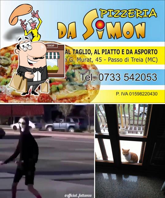 La foto di esterno e cibo da Pizzeria Da Simon Di Scoppa Simone