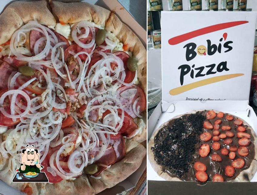 Comida em Bobi's Pizza