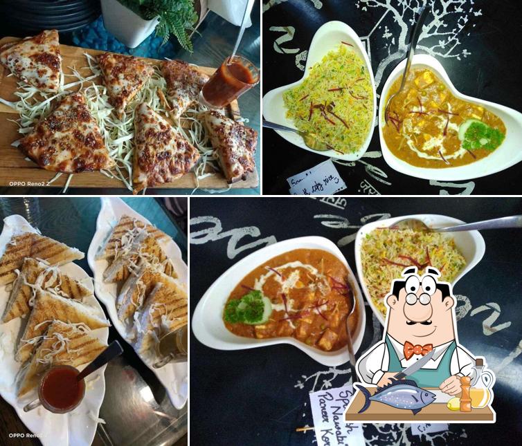 Grilled salmon at The Treehouse Cafe