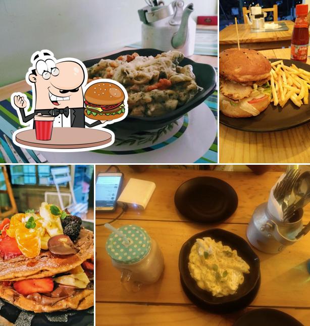 Try out a burger at The Sylvan Cafe & Patisserie