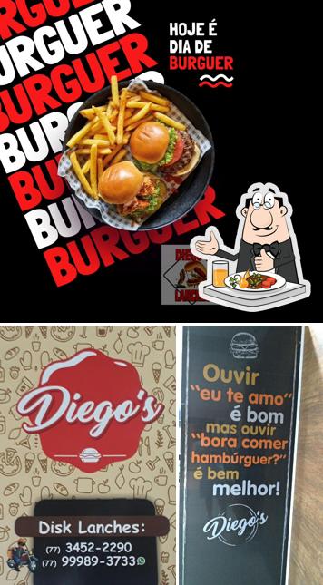 Comida em Diegos Lanches