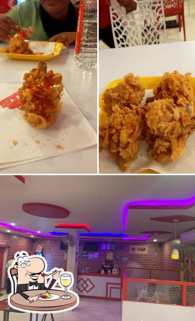 The restaurant's food and interior