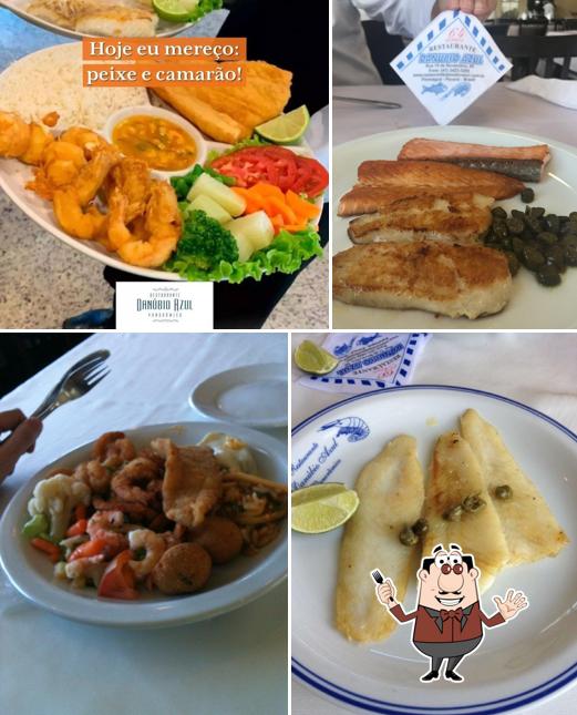 Platos en Restaurante Danúbio Azul