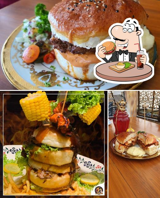 Treat yourself to a burger at Chef Inam's Steak House n KOB