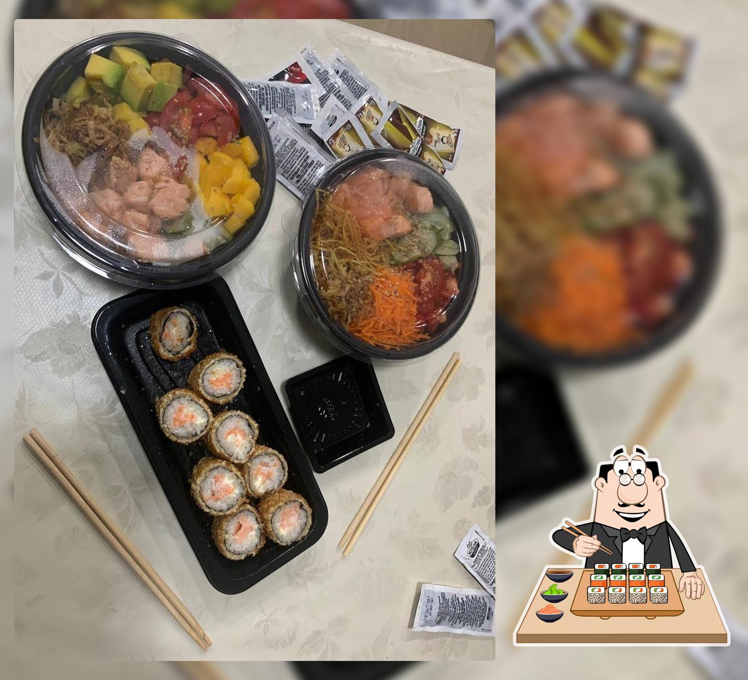 Presenteie-se com sushi no Sakura Linhares