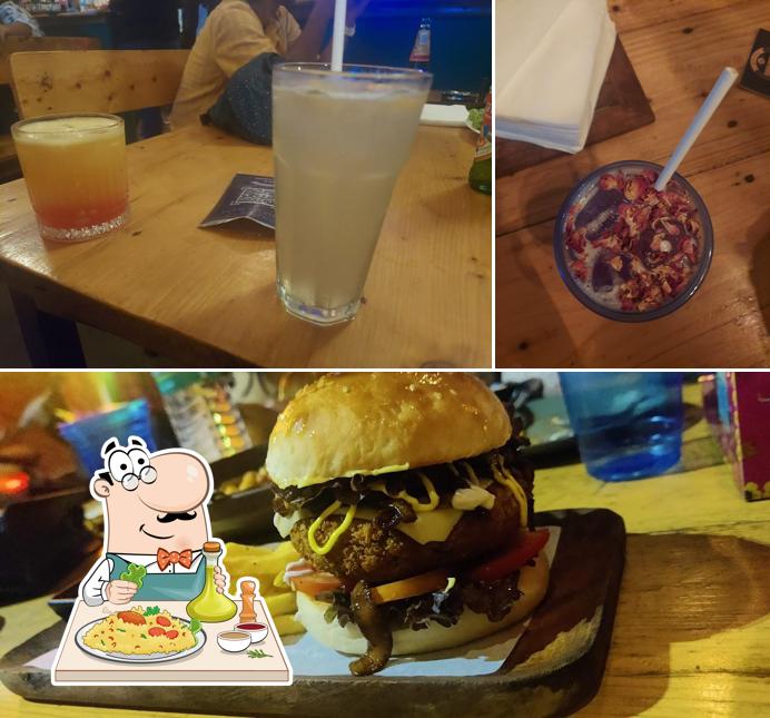 Food at Darlings bar