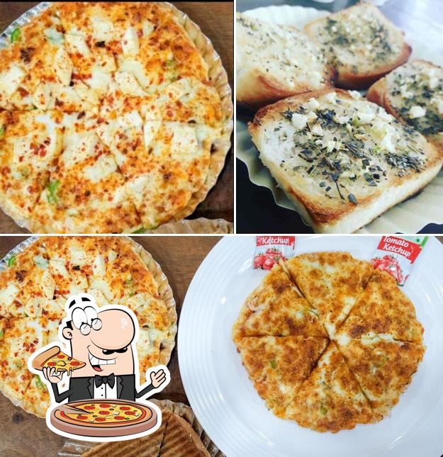 Pick pizza at Sri Narsing Bhelpuri