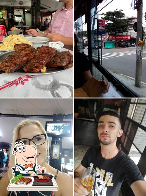 Prove refeições de carne no Restaurante Chua da Ilha