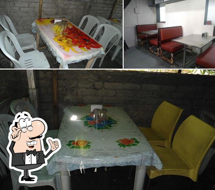 The interior of Roopalli Veg - Non-Veg