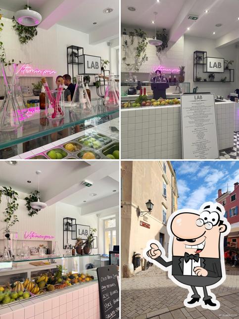 Gli interni di LAB cold press and salad mess