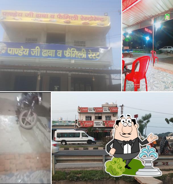 The exterior of Pandey Ji Dhaba