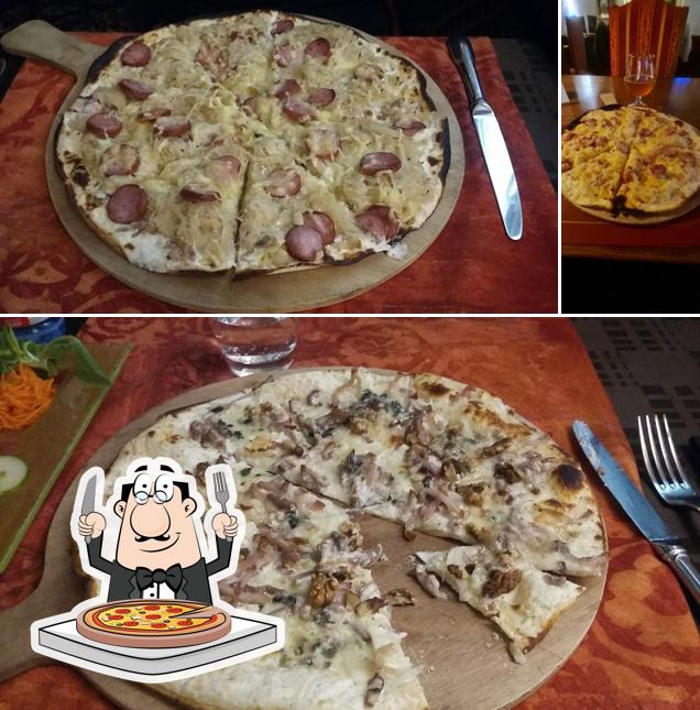 Essayez de nombreux types de pizzas