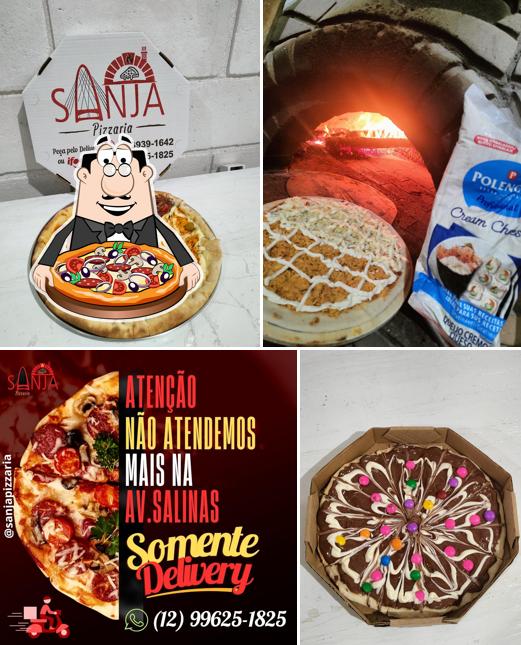 Peça diferentes variedades de pizza