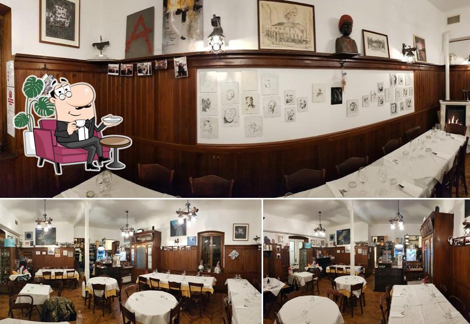 Gli interni di Trattoria Al Moro Trieste