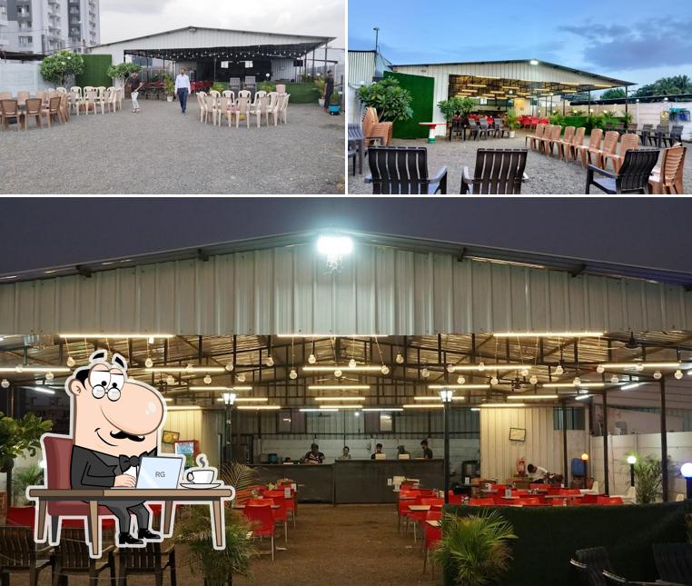 Take a seat at one of the tables at MS DOSA