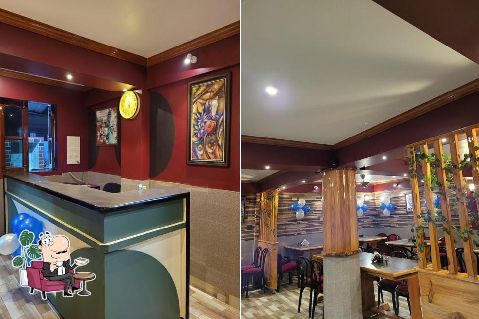 The interior of Step In Restaurant