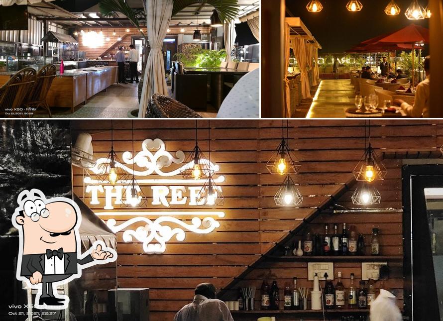 The interior of The Reef Rooftop Restaurant