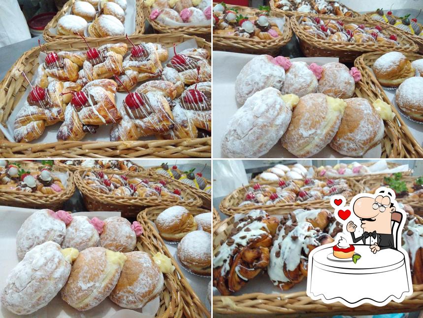 Padaria do Seu Joaquim(bairro alto) oferece uma escolha de sobremesas