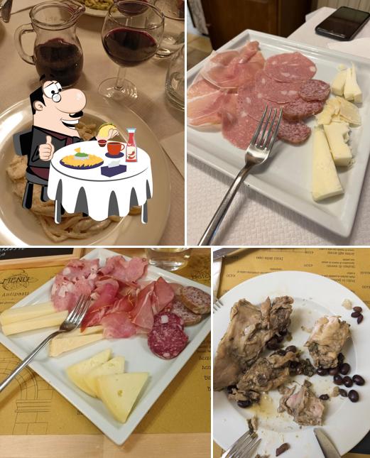 Piatto di formaggi al Hostaria dell'Arco Vecchio - da Pozzo