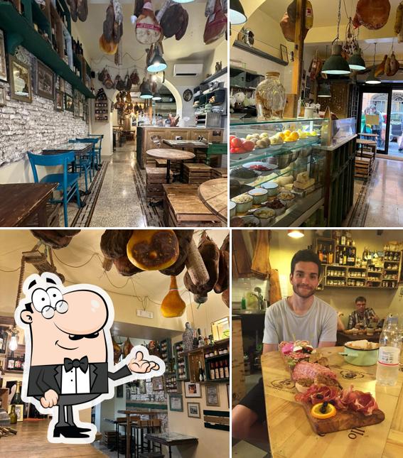 Gli interni di Prosciutteria Cantina dei Papi - Trastevere