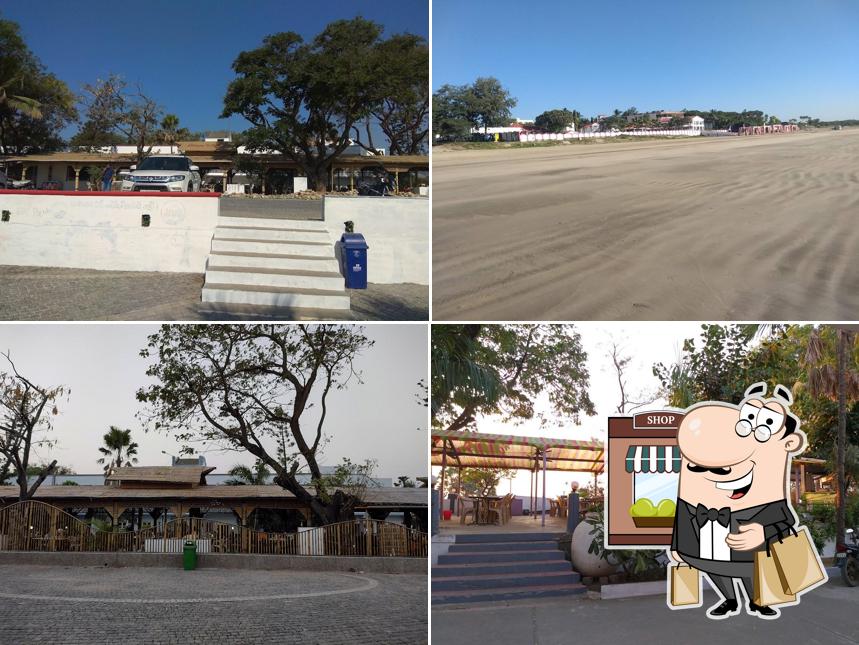 You can get some fresh air outside Hotel Sea View Bar and Restaurant