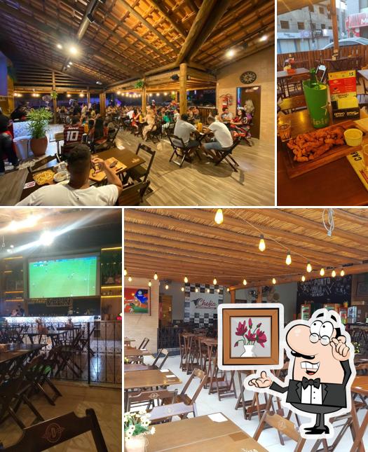 O interior do Chefia Boteco e Petiscaria